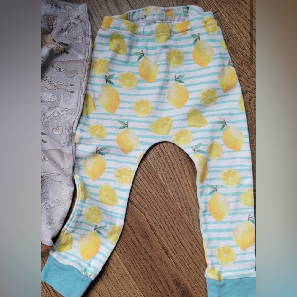 Olive Me leggings lemon pants 6-12 months